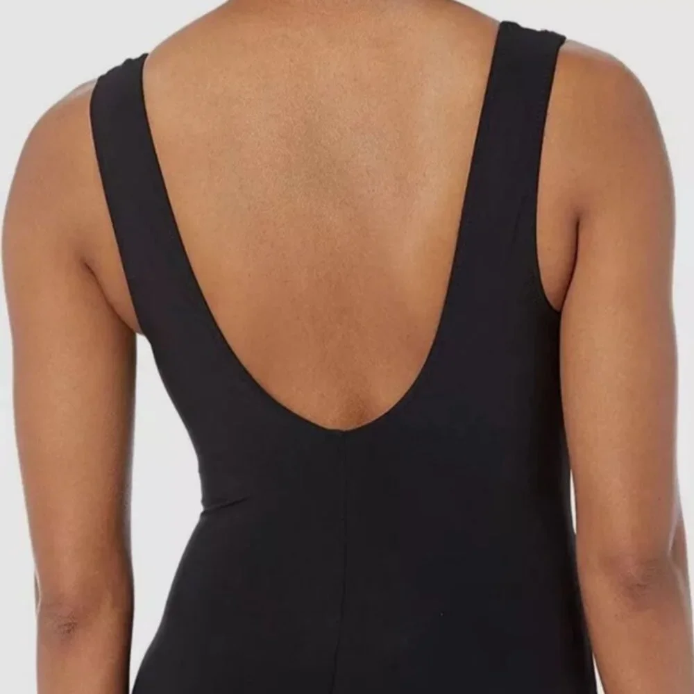 NWT Profile by Gottex Women's Black Palm Springs One Piece Swimsuit Size 8